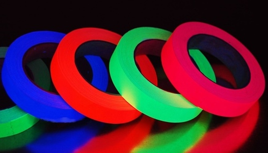 Photo: We sell fluorescent tape that reacts well under black light