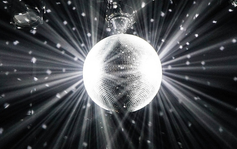 Photo of Calgary Rental Mirror Disco Ball with lights