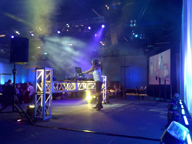 Photo of DJ Truss Table at Stampede Grounds